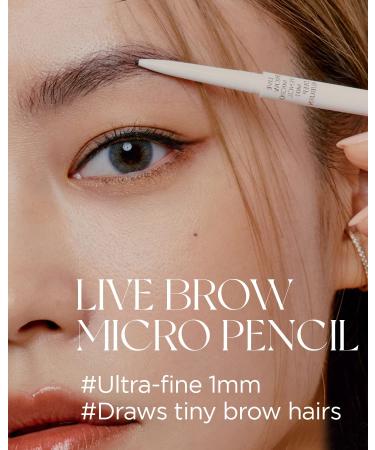 EQUMAL Live Brow Micro Pencil - Ultra Fine 1mm Tip for Natural-Looking Brows | Sweatproof Eyebrow Makeup with Spoolie Brush in Deep Auburn - Buy Online on GoSupps.com