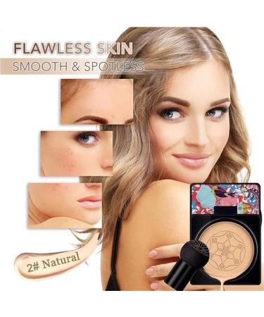 Flawless CC Cream Mushroom Head Air Cushion Cc Cream Lightweight and Smoothing Natural Concealer Makeup Long Lasting Matte Concealer - Buy Online on GoSupps.com
