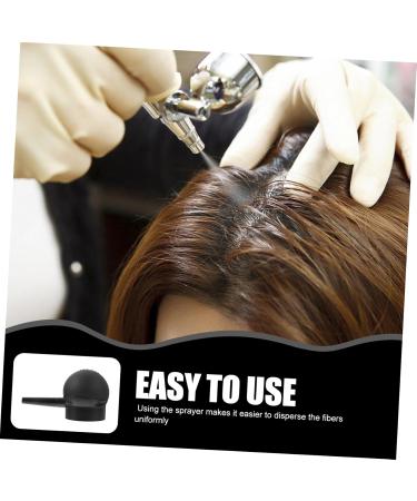 Beatifufu 1pc Hair Spray Bottle Fiber Powder Hair Building Nozzle Hair Fiber Nozzle Hair Powder Spray Black - Buy Online on GoSupps.com