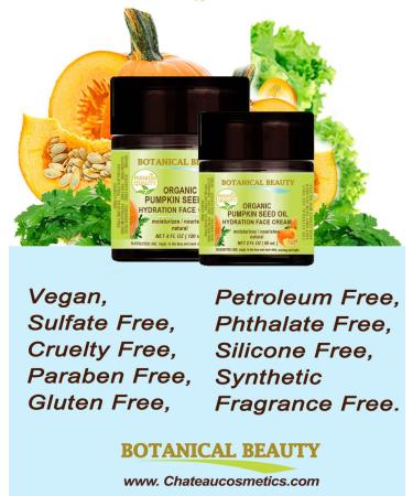 ORGANIC PUMPKIN SEED OIL HYDRATION FACE CREAM. For NORMAL - DRY - SENSITIVE SKIN. 4 Fl. oz - 120 ml. Hydrating Moisturizing Nourishing Rejuvenating Smoothening Softening 4 Fl Oz (Pack of 1) - Buy Online on GoSupps.com