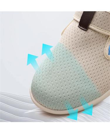 Yytcsjz Men's Diabetic Orthopedic Slippers - Air Cushion Lightweight Walking Shoes for Elderly with Swollen Feet & Plantar Fasciitis - Deep Grey (Foot Length 12) - Buy Online on GoSupps.com