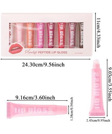 Clear Lip Gloss - 10 ml 8X Fruit Flavored Lip Oil | Lip Moisturizer Assorted Fruity Flavors Long-Lasting Repairing Formula Healthy and Moisturizing Smooth Glide On - Buy Online on GoSupps.com