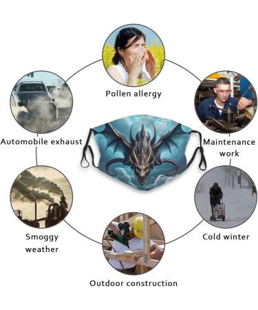 Zyvia Flying Kite Dust Mask for Adults - 5 Layer Protection & Activated Carbon Filters | 10 Pack Soft & Breathable Adjustable Elasticity - Buy Online on GoSupps.com