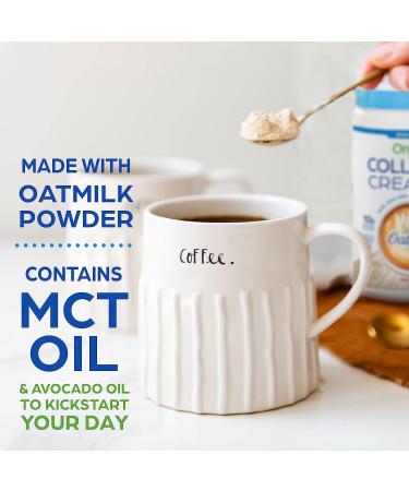 Orgain Collagen Creamer with Organic Oatmilk Powder - 10g Grass-Fed Collagen, MCT, Avocado & Coconut Oil - Non-Dairy, Non-GMO - 10 oz - Buy Online on GoSupps.com