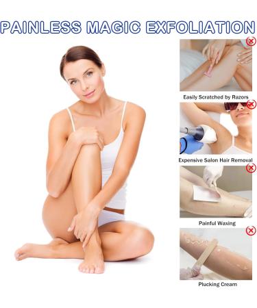 Crystal Hair Eraser for Women - Painless Exfoliation Hair Remover - Portable & Reusable - Lake Blue - Buy Online on GoSupps.com