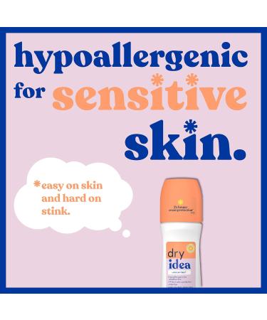 Dry Idea Advanced Dry Anti-Perspirant Deodorant Roll-On Unscented 4 Total Pack Unscented 3.25 Fl Oz (Pack of 4) - Buy Online on GoSupps.com
