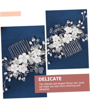 Didiseaon Bridal Headwear Wedding Hair Ornament Rhinestone Hair Comb Hair Accessories Bride Headpiece Wedding Decoration Bridal Hair Comb Crystal Wedding Supplies Bridesmaid Manual - Buy Online on GoSupps.com
