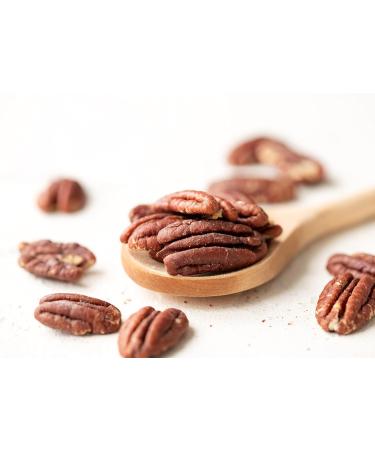 Buy Food to Live Dry Roasted Pecan Halves - Gourmet Vegan Snack Lightly Salted No Oil Added Keto Friendly 1 Pound - Healthy Source of Protein & Fiber - Buy Online on GoSupps.com