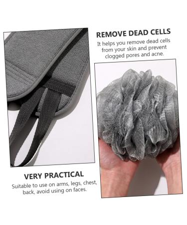 FOMIYES Men's Bath Set - Exfoliating Shower Gloves Back Scrubber Towel & Wash Scrubber for Healthy Bathing - Buy Online on GoSupps.com