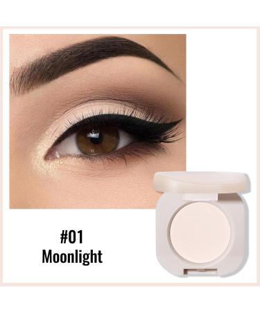 Erinde Single Matte Eyeshadow - Sheer Off White Ultra-fine Lightweight Powder Brightening Primer Multiuse Blendable Korean Makeup - 01 Moonlight - Buy Online on GoSupps.com