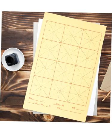 Lurrose 90 Sheets Grid Rice Paper Painting Paper Chinese Calligraphy Brush Writing Sumi Paper China - Buy Online on GoSupps.com