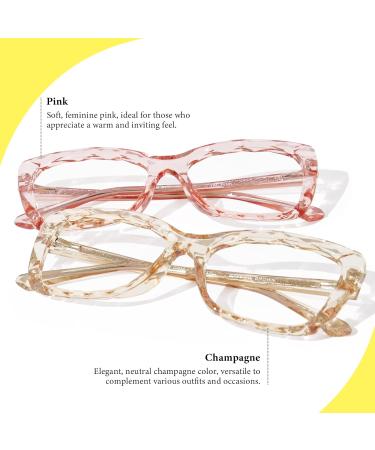 Shop Stylish Blue Light Blocking Glasses for Women - Pink | Ideal for Reading Gaming & Screen Time - Buy Online on GoSupps.com