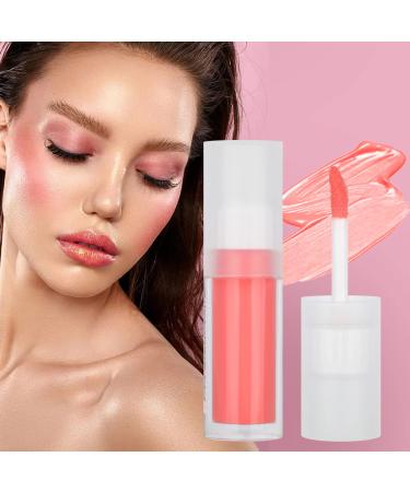 Liquid Blush for Cheeks Pink Blush Peach Apricot Makeup Korean Blush Cream Breathable Feel Liquid Blush Lightweight Long Lasting Blush Natural Look Face Blush