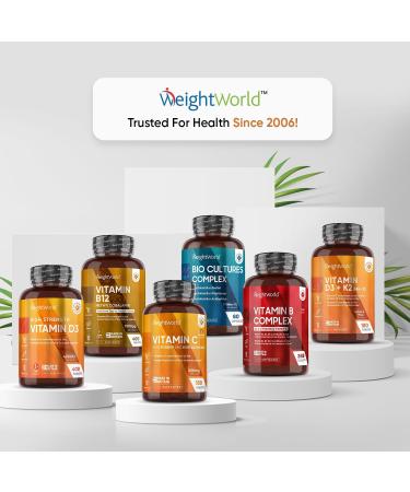 Vitamin C 1000mg High Strength Tablets with Rosehip & Bioflavonoids - Vegan Immune System Boost for Men & Women - Buy Online on GoSupps.com