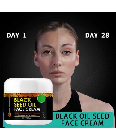 Organic Cold Pressed Black Seed Oil Face Moisturizer Cream - Deeply Nourishing Unisex Facial Cream for Tightening and Lifting Anti-Aging Reduces Fine Line GMO-Free Cruelty-Free 1.76 Fl Oz - Buy Online on GoSupps.com