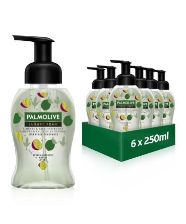 Palmolive Soap Luxury Foam Lime & Passion Fruit 6x250ml - Foam soap for gentle cleaning of hands Lime & Mint