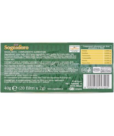  Italian Gourmet E.R. Star Golden Dreams Tisana Regularly Tisane with buttermilk and dandelion pack of 20 filters + Italian Gourmet Tomato Pulp Box of 400 g - Buy Online on GoSupps.com