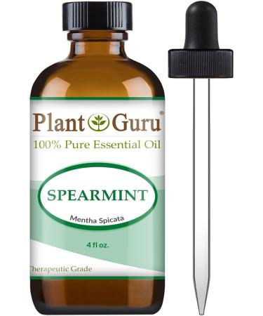 Spearmint Essential Oil 4 oz. 100% Pure Undiluted Therapeutic Grade for Aromatherapy Diffuser