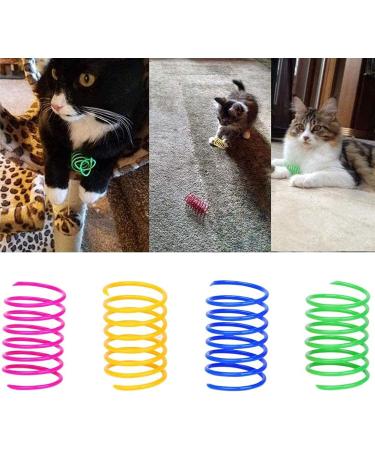 sukevitor 12Pcs Cat Spring Toys Colorful Spring Cat Toy Cat Springs Interactive Cat Toys Spring Kitten Toys for Swatting Biting Hunting Active Healthy Play and Bouncing Play Training 12pcs cat toy - Buy Online on GoSupps.com