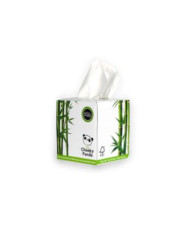 The Cheeky Panda – Bamboo Facial Tissues | Pack of 56 Tissues (3-Ply) | Cube Box, Hypoallergenic, Plastic-Free, Eco-Friendly, Super Soft, Strong & Sustainable White 56 Count (Pack of 1)