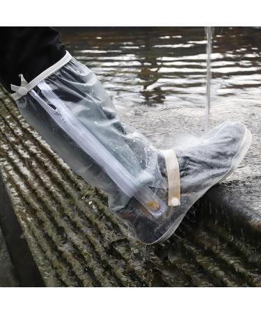 Waterproof Reusable Shoe Covers for Men and Women - Non Slip Shoe Protectors for Rain, Snow, Cycling, Fishing, Hunting - Black, Size L - Buy Online on GoSupps.com