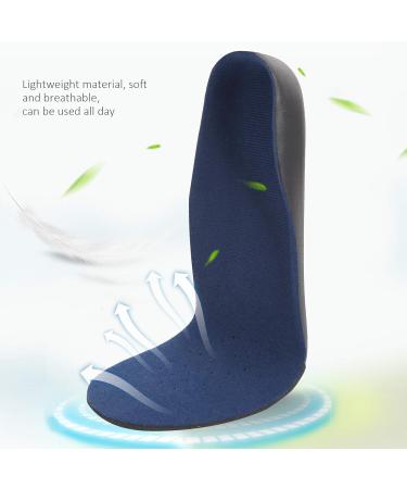 3 Pairs Flexible Shock Absorbing Insoles - Neutral Arch Support Foot Orthotics for Heel Pain Relief - Blue (XS - Buy Online on GoSupps.com