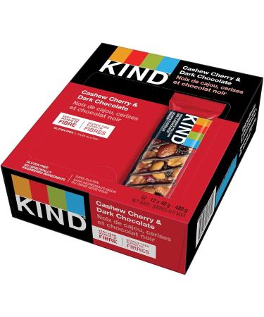 KIND Fruit & Nut Bars Dark Chocolate Cherry Cashew + Antioxidants Gluten Free 72 Count Cherry Cashew & Dark Chocolate - Buy Online on GoSupps.com