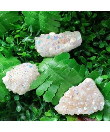 Crystal Crystal Cluster Natural Angel Quartz Cluster Plating Gemstone Cluster fengshui 30-50g HOMEZHOU (Size : 1pc) - Buy Online on GoSupps.com