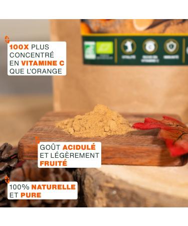 Camu-camu en poudre BIO 250G | 125% apports en Vitamine C | 100% Naturel et Pur | Immunit Vitalit Antioxydant | Sans OGM sans Conservateurs | Qualit Sup rieure - Buy Online on GoSupps.com