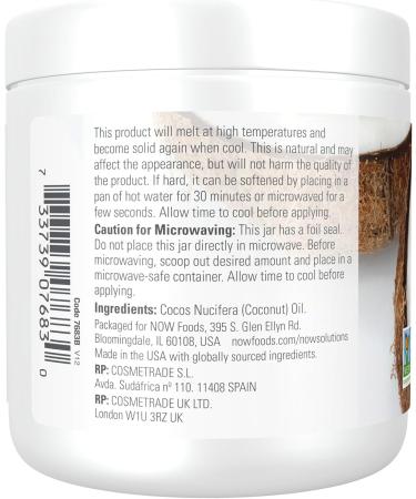 NOW Solutions Coconut Oil Naturally Revitalizing for Skin and Hair Conditioning Moisturizer 7-Ounce (Pack of 2) - Buy Online on GoSupps.com
