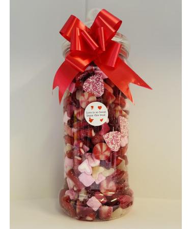 Love Is Sweet Valentines Day Filled Pick N Mix Sweet Victorian Jar Gift Personalised Present 2.5l - Buy Online on GoSupps.com