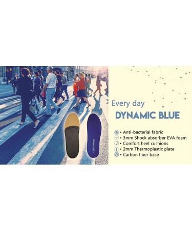 Custom FEET Personalized Orthotics Insoles for Men Women Kids - Dynamic Blue Arch Support - Buy Online on GoSupps.com