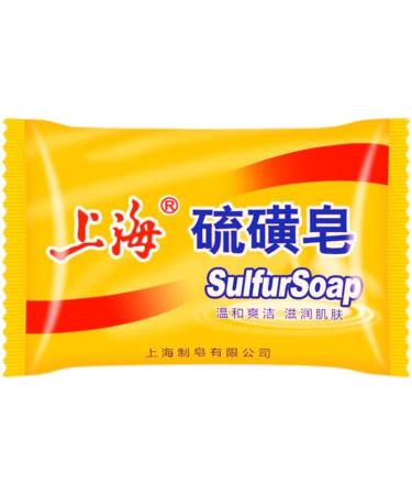 Buy 6/12/24 Packs Bee & Flower Shanghai Sulfur Soap - 10% Sulfur Face & Body Bar - 3.0 Oz - Ideal for Acne & Oily Skin - International Shipping Available - Buy Online on GoSupps.com