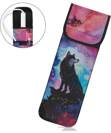 Yzaoxia Wolf Curling Iron Holder - Portable Travel Bag & Organizer for Hair Tools | Galaxy Design | Curler & Straightener Storage Pouch - Red & Black - Buy Online on GoSupps.com