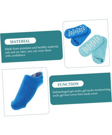 Beatifufu 2 Pairs Gel Socks Mothers Day Socks Spa Socks Moisturizing Gel Heel Socks Feet Moisturizer Socks Moisturizing Socks for Foot Care Women's Socks Miss Vegetable Gel Household - Buy Online on GoSupps.com