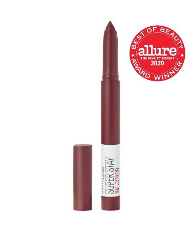 Maybelline Super Stay Ink Crayon Lipstick - Live On The Edge Purple Brown - 8HR Matte Longwear - 0.04 oz - Buy Online on GoSupps.com