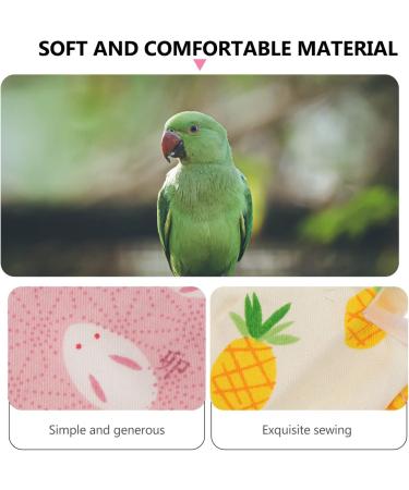 Balacoo 2Pcs Reusable Bird Diaper Set for Parrot, Cockatiel, Macaw - Washable Flight Suit Dress (Random Style) | Pet Nappies Clothes - Buy Online on GoSupps.com