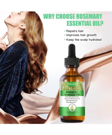 Shenrongtong Rosemary Oil for Hair Growth - Pure Essential 2.11 fl oz Bio-Rosmarin Oil Nourishes Scalp & Stimulates Hair Growth - Buy Online on GoSupps.com