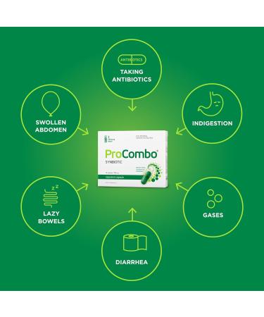 ProCombo Pr biotic & Pr biotic for Gut Health 200 Billion CFU 50 Capsules Pack of 5 - Buy Online on GoSupps.com