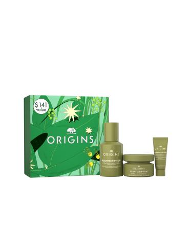 Origins Plantscription Lifting + Firming Peptide Moisturizer | Anti Aging Face Cream | Visibly Smooths Fine Lines and Wrinkles | With Peptide & Rice Extract Lifting & Firming Essentials Gift Set
