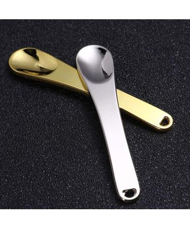 4 Pcs Mini Metal Cosmetic Spatulas Cream Mask Spoon Beauty Scoop Mixing Spatulas and Makeup Scoop - Buy Online on GoSupps.com