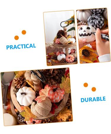 HOMSFOU 36 Pcs Artificial Pumpkin Pumpkin Model decorations Festival Pumpkin Decor decorate Environmental foam pumpkin ornaments artificial halloween set Scene Layout Pumpkin Decor reward - Buy Online on GoSupps.com