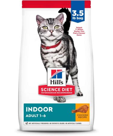 Hill's Science Diet Adult Indoor Dry Cat Food Chicken Recipe 3.5 lb Bag & Adult Urinary & Hairball Control Dry Cat Food Chicken Recipe 3.5 lb Bag - Buy Online on GoSupps.com