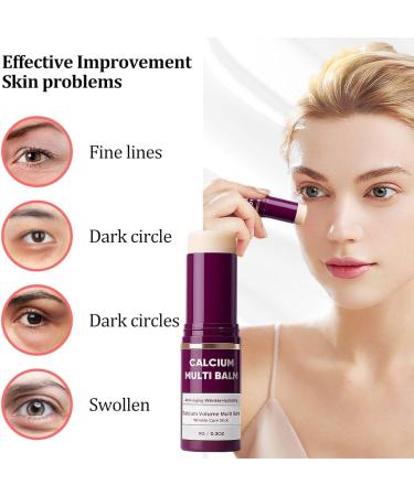 JIAOY Calcium Multi Balm Stick Calcium Volume Multi Balm Korean collagen moisturizer antiaging moisturizing firming multifunctional for eyes lips face and neck 3 pieces 3 pieces - Buy Online on GoSupps.com