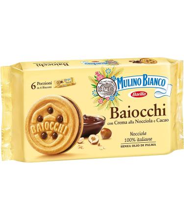 3 x Mulino Bianco Baiocchi Chocolate Crinkle Biscuits Cake with Chocolate 336 g Multi Pack Snack