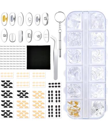 140 Pairs Self-Adhesive Silicone Nose Pads for Glasses - Universal Repair Set for All Frame Types - Buy Online on GoSupps.com