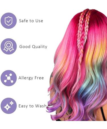 10PCS Hair Chalk Comb for Girls - Non-Toxic & Washable Hair Coloring Kit | Kids Makeup Set for Halloween & Birthdays - Buy Online on GoSupps.com