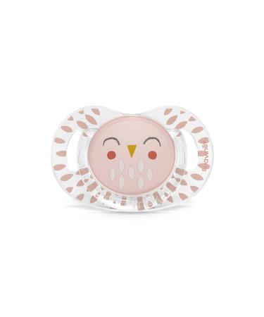 Suavinex Bonhomia Flat Feather Pink 18m+ Silicone Pacifier SXSBA3079174