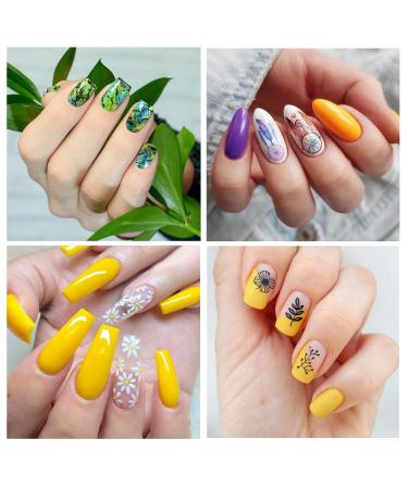 Niceneeded Nail Art Stamping Kit - 4 Pcs Flower Pattern Plates Stamp & Scraper for DIY Nail Decoration | International Shipping - Buy Online on GoSupps.com