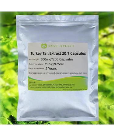 Bright sunlight Turkey Tail Extract 20:1 Capsules 500mg*200 Capsules